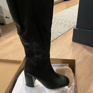 Steve Madden Black Lizah Boots